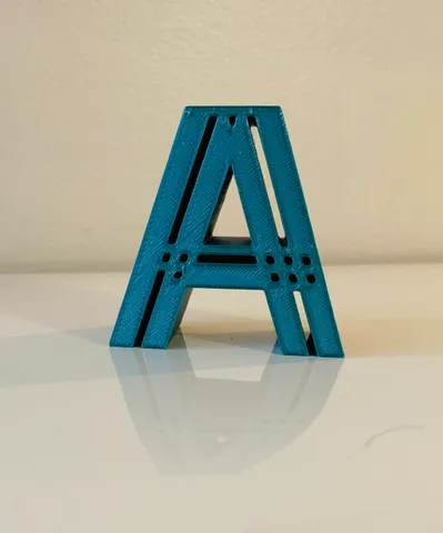 3D Alphabet - Letter A