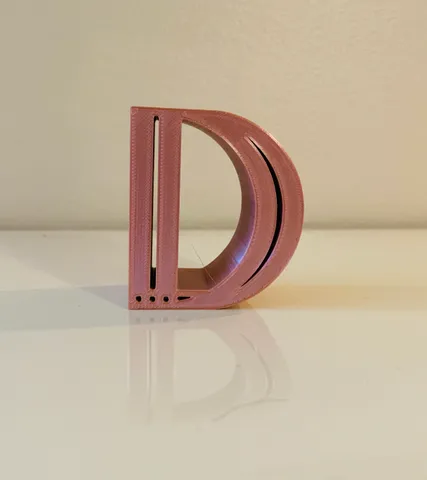 3D Alphabet - Letter D