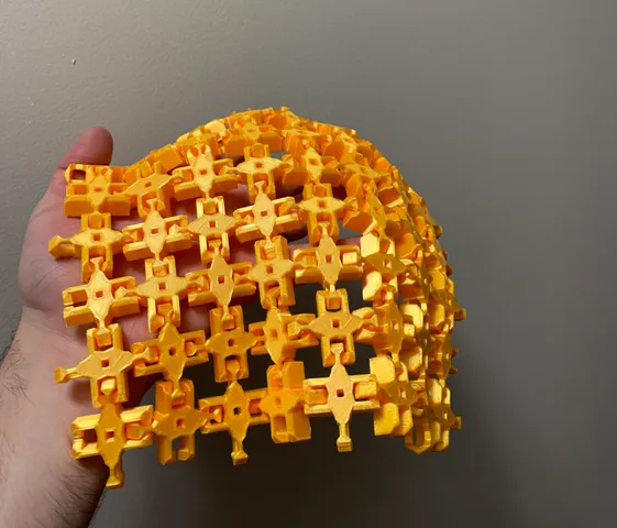 Chainmail 3D Printed Fabric ( snap together too)