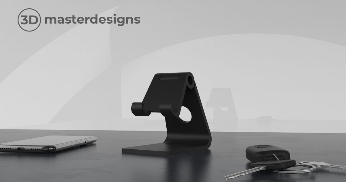 Modern phone stand by Jeanchris Download free STL model