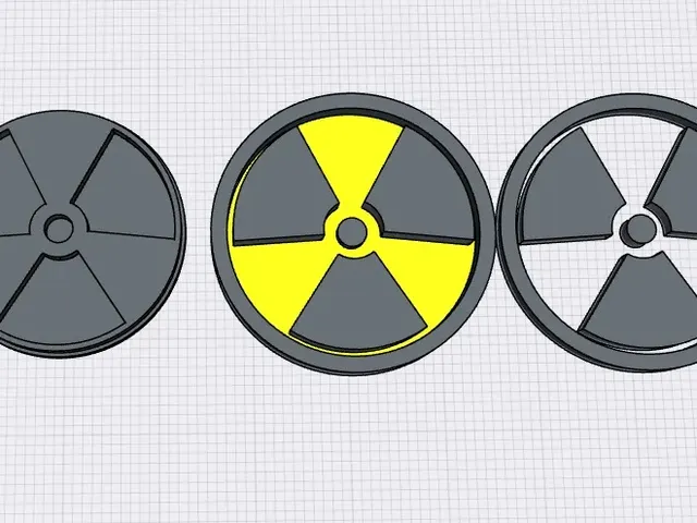 Radioactive . radiation logo