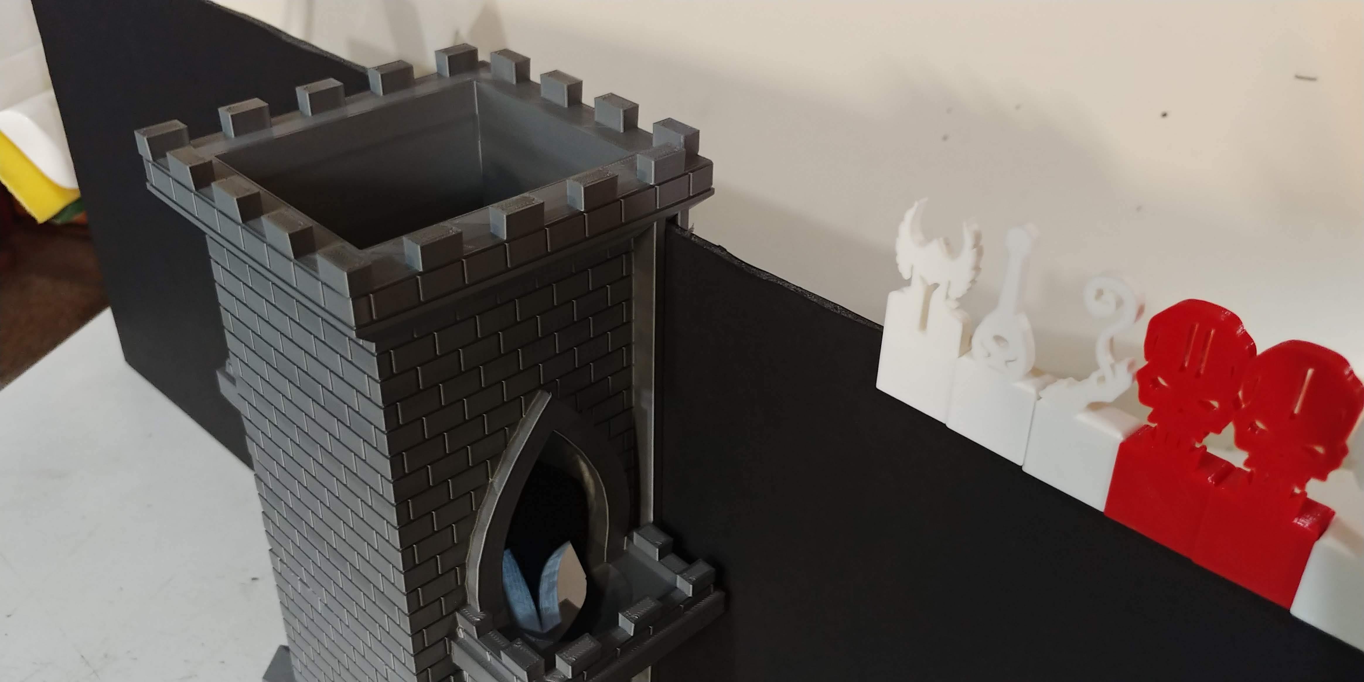D&amp;D Dice Tower and DM Screen with 5mm channels by MrFlippant | Download ...