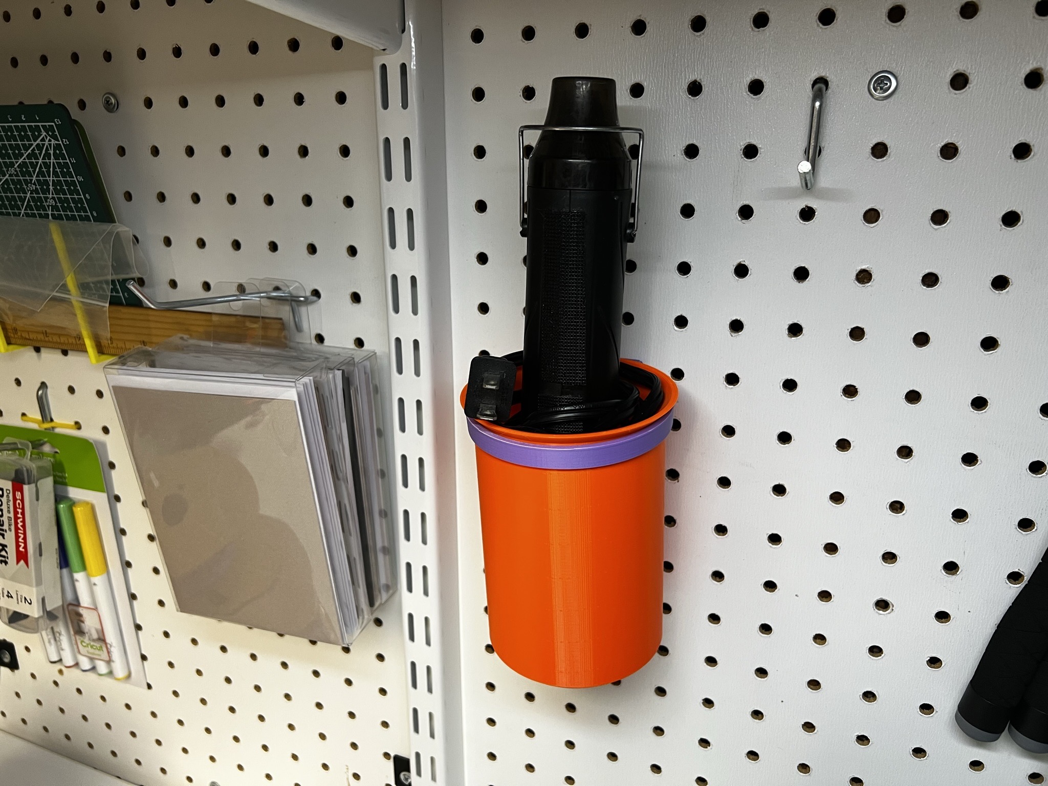 Peg Board Canister/Cup Holder
