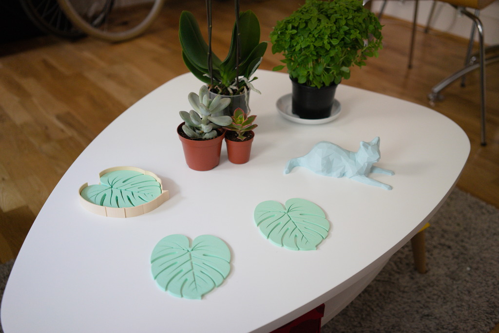 Miniatura 2 do modelo 3D Leaf - Coasters