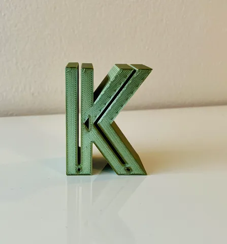 3D Alphabet - Letter K