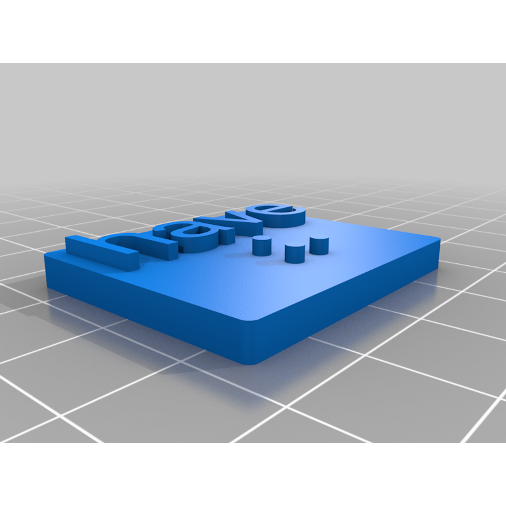 Miniatura 1 do modelo 3D Grade 2 Braille Learning Tiles