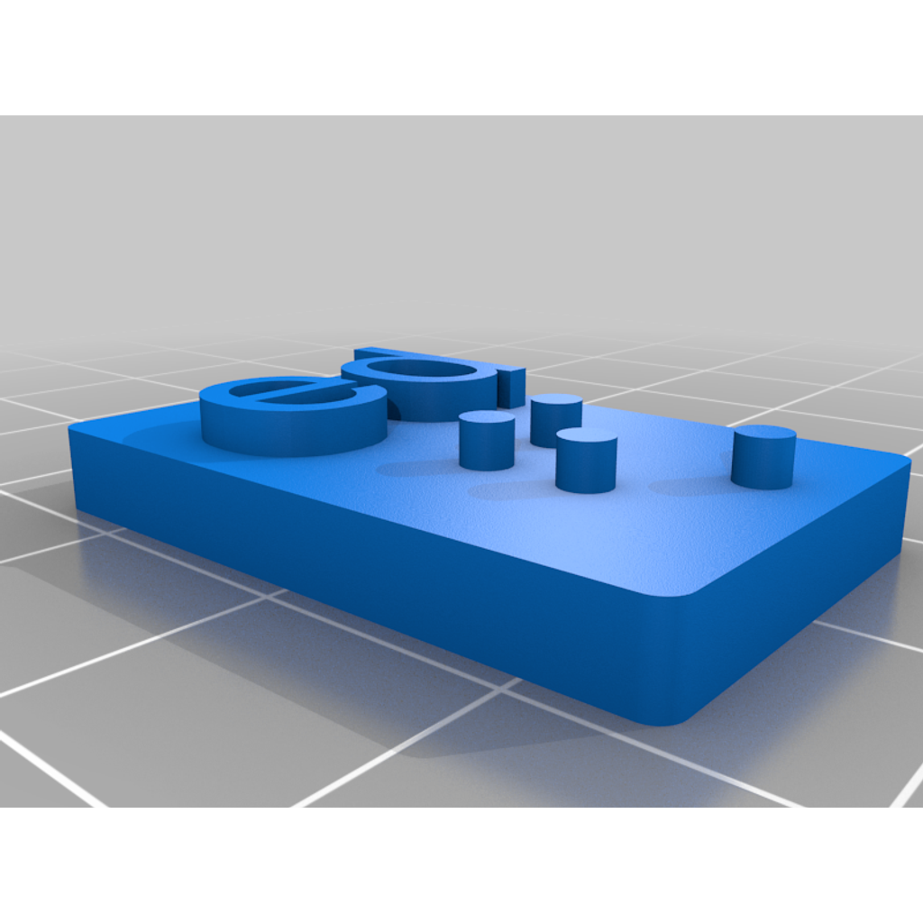Miniatura 38 do modelo 3D Grade 2 Braille Learning Tiles