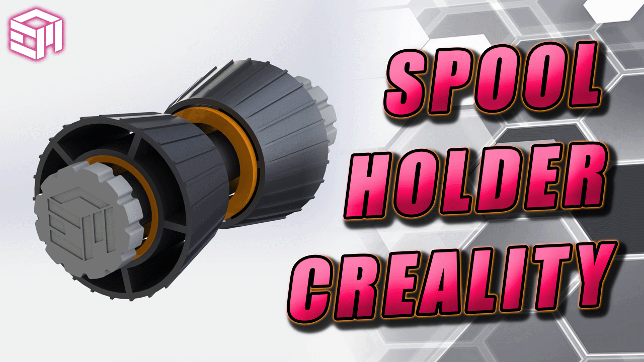 Creality Smooth Spool Holder Upgrade 3D model thumbnail