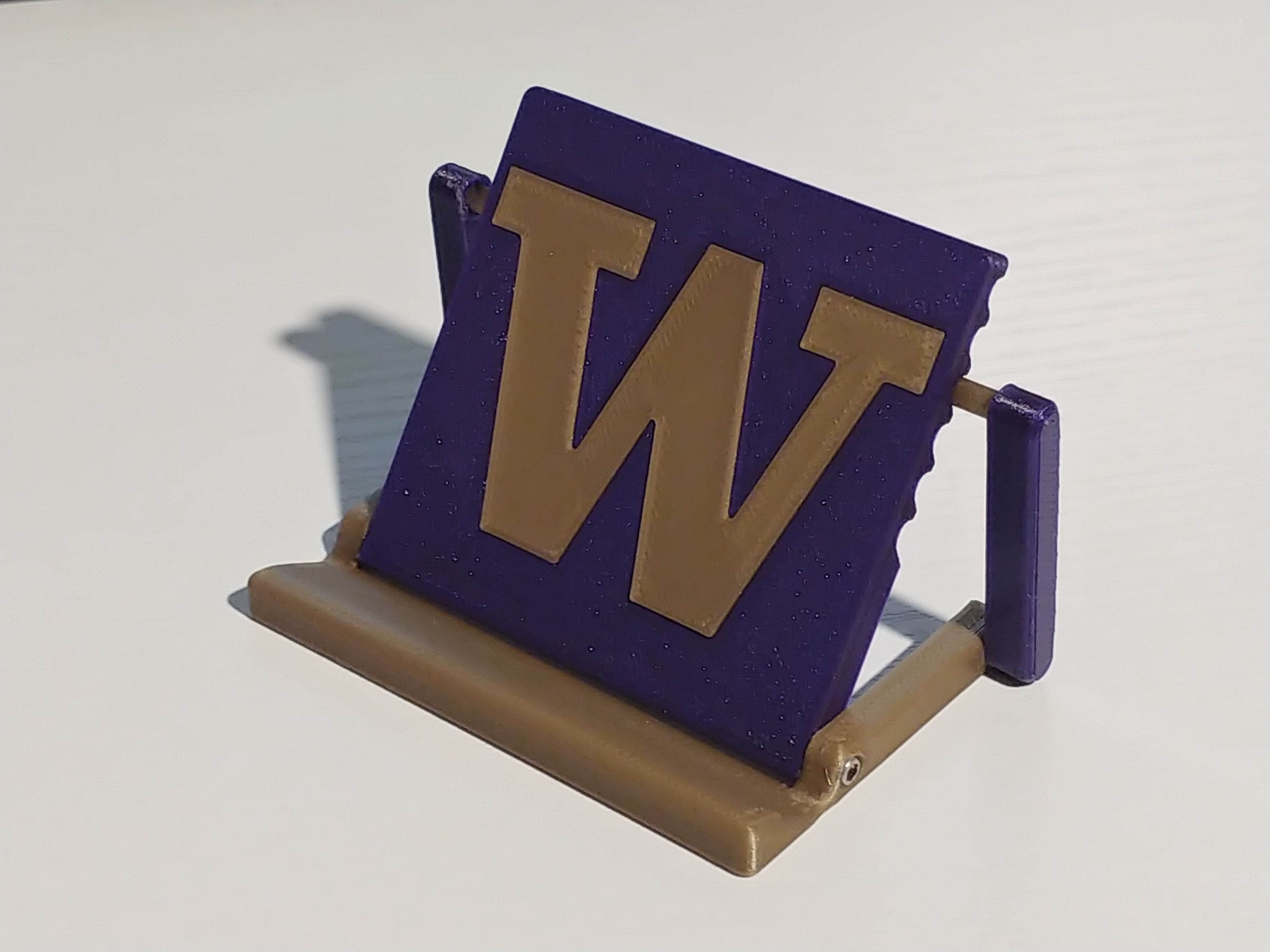 Compact & Adjustable Phone Stand with Space for Custom Artwork