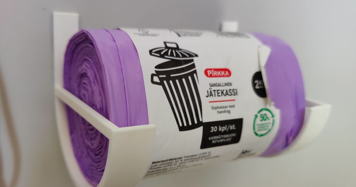 Trash bag roll holder (90mm Ø) by OeschMe Download free STL model