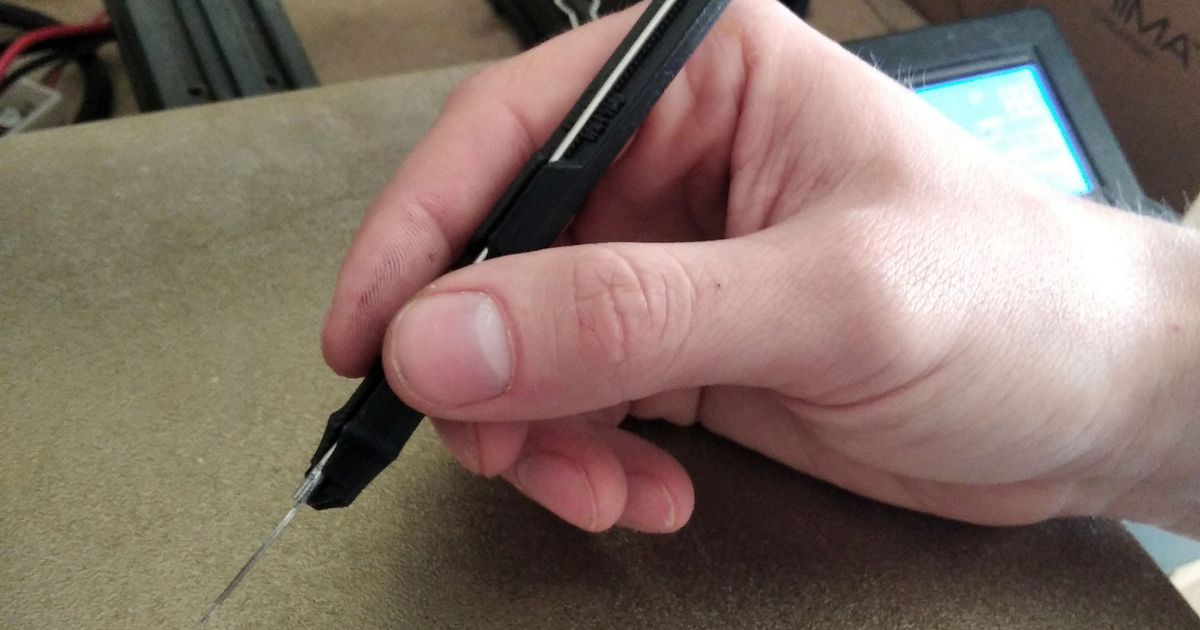 Handpoke Tattoo Needle Grip by Piratsik Download free STL model