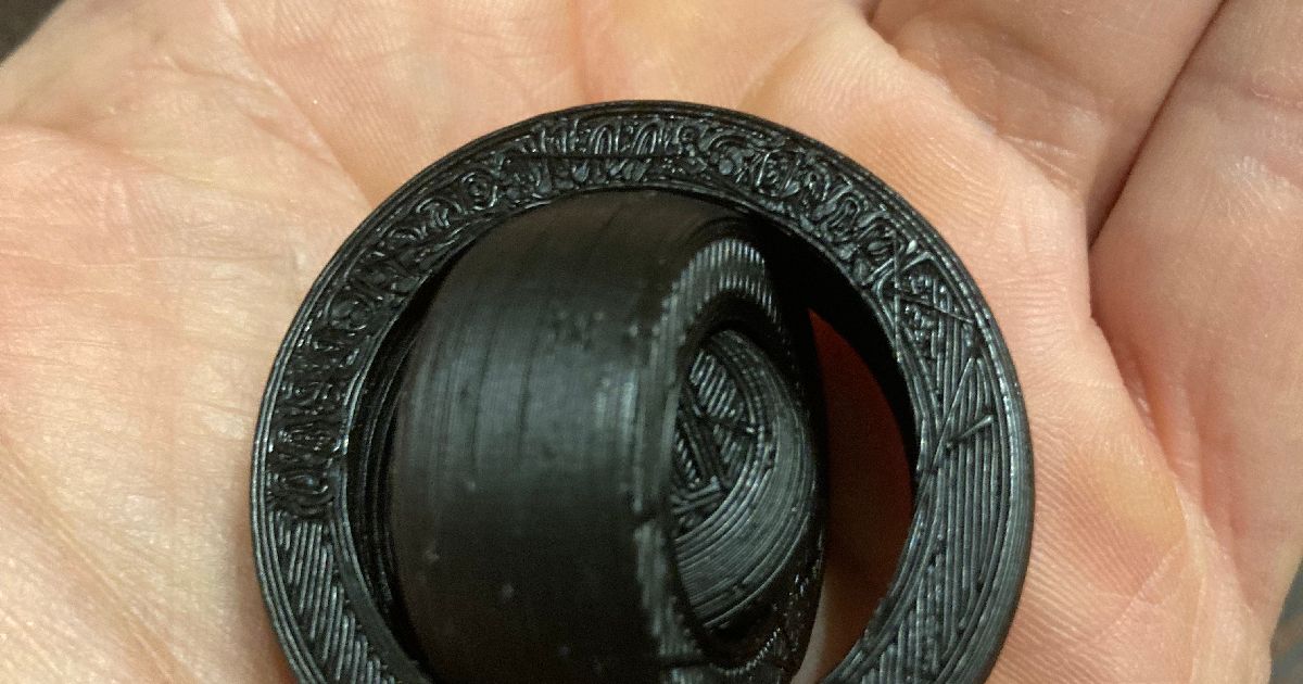 Simple gyro fidget toy by jfoucher Download free STL model