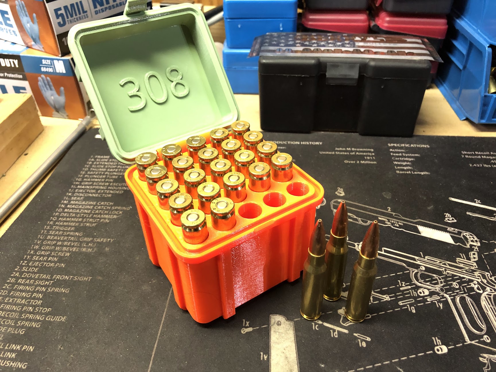 Rugged Cartridge Box for 308 Winchester