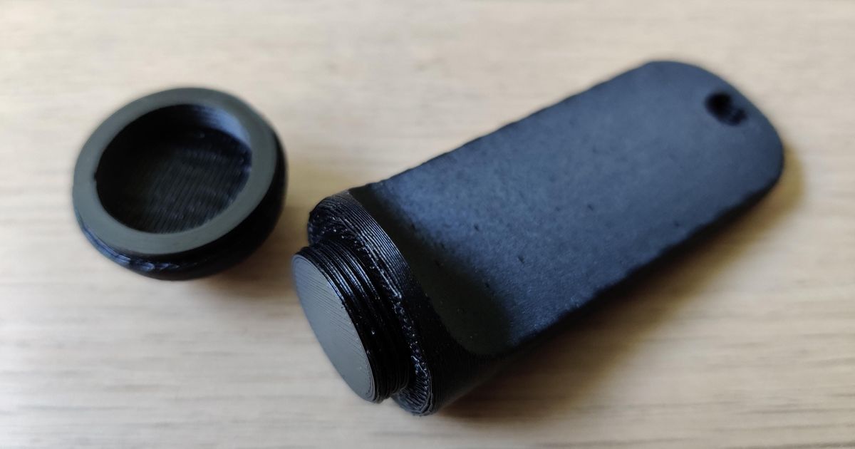 Hotel Key Fob (Screw Version) by D1ngsbums Download free STL model