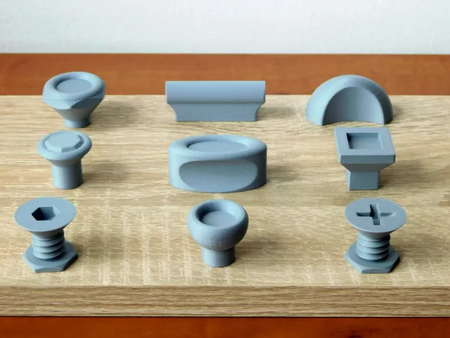 Knobs and handles for doors and drawers