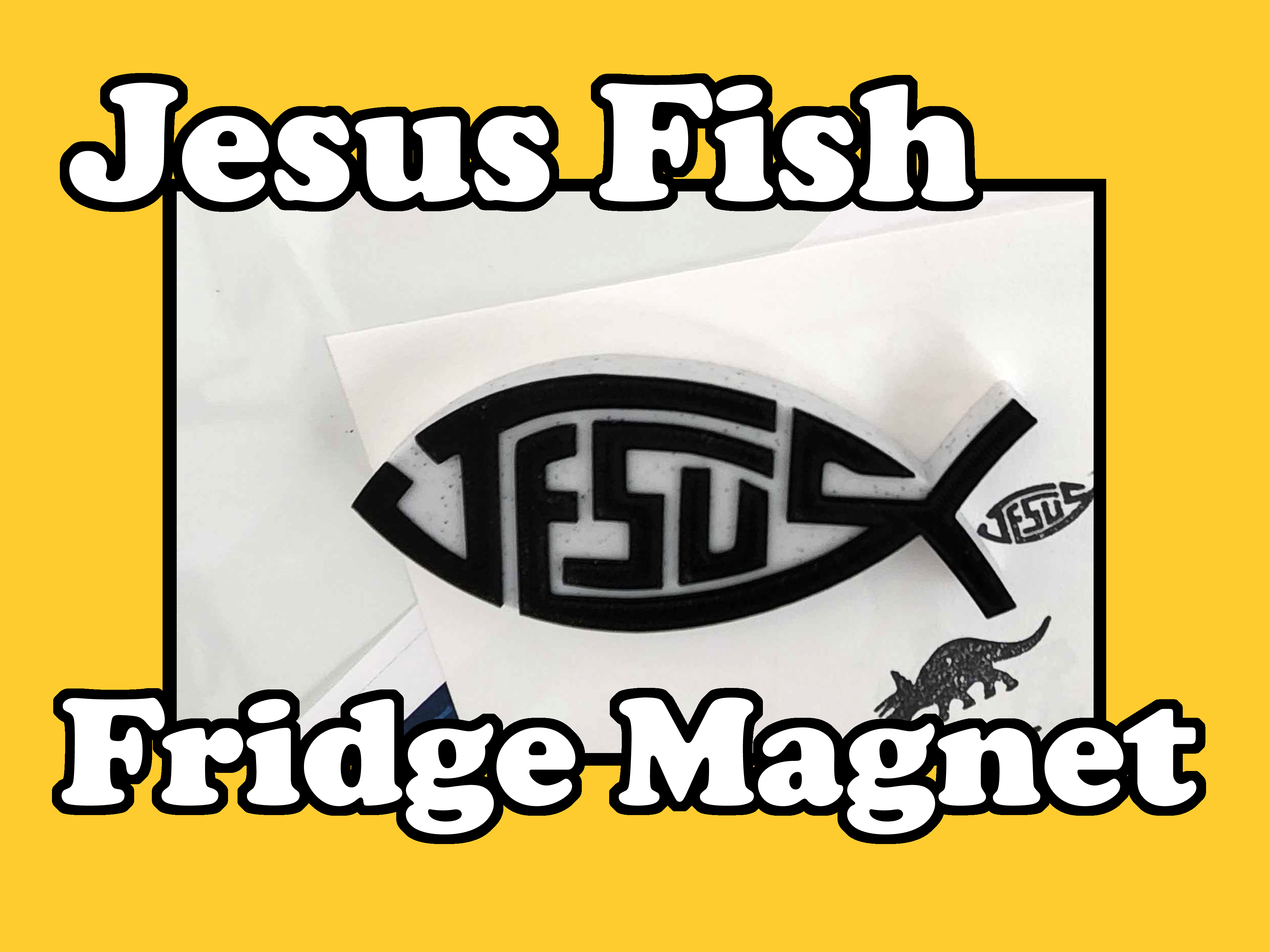Jesus Fish Fridge Magnet