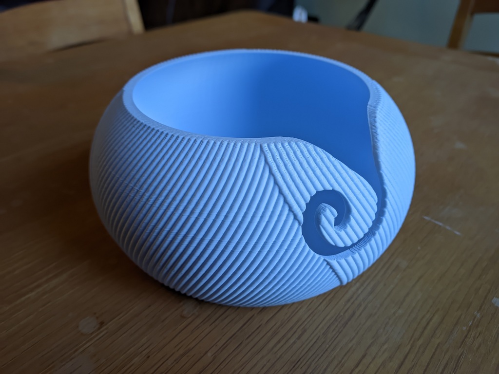 Yarn Ball Yarn Bowl by MegaAndy Download free STL model