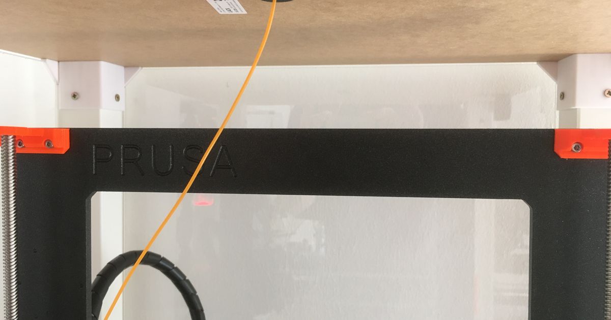 screw on IKEA Lack Filament Guide with storage holes for unused