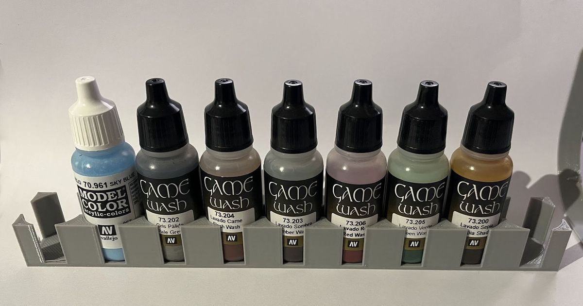 Vallejo paint rack (9 bottles) by Bignozz Download free STL model