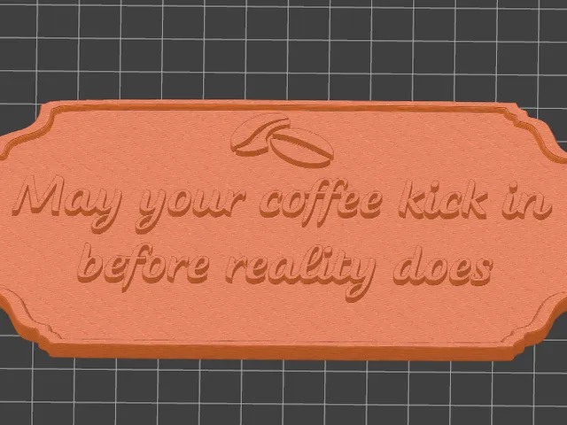 Quote badge for coffee enjoyers