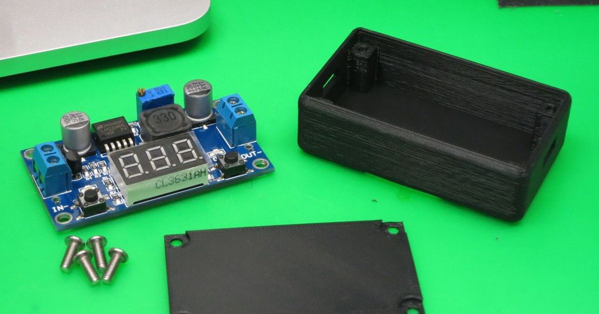 LM 2596 Power Supply Case by Mark Harrison Download free STL model