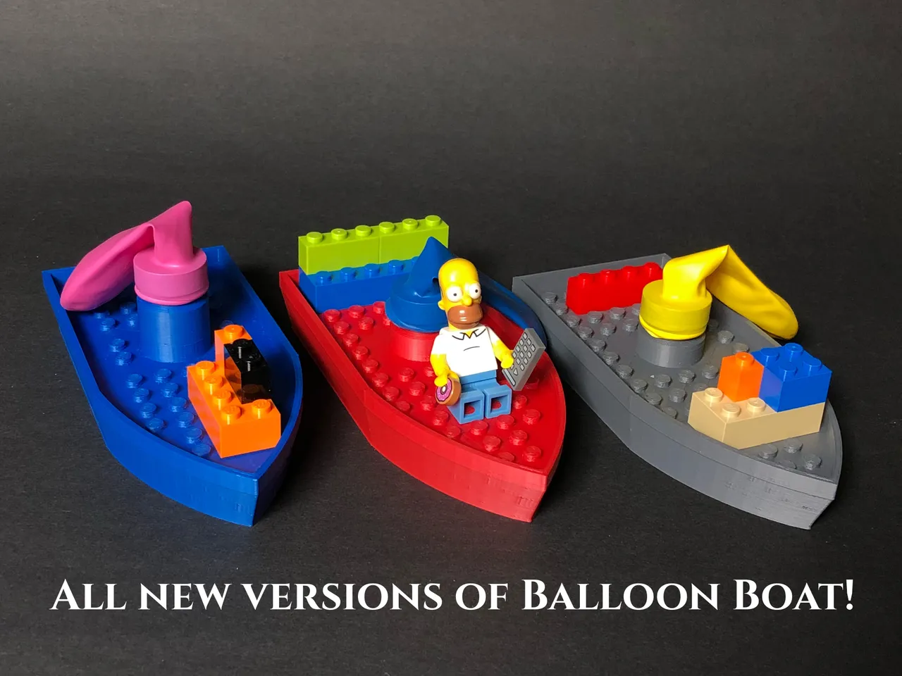 Balloon Boat V3 - Compatible with Mini Figures Lego by k-eye