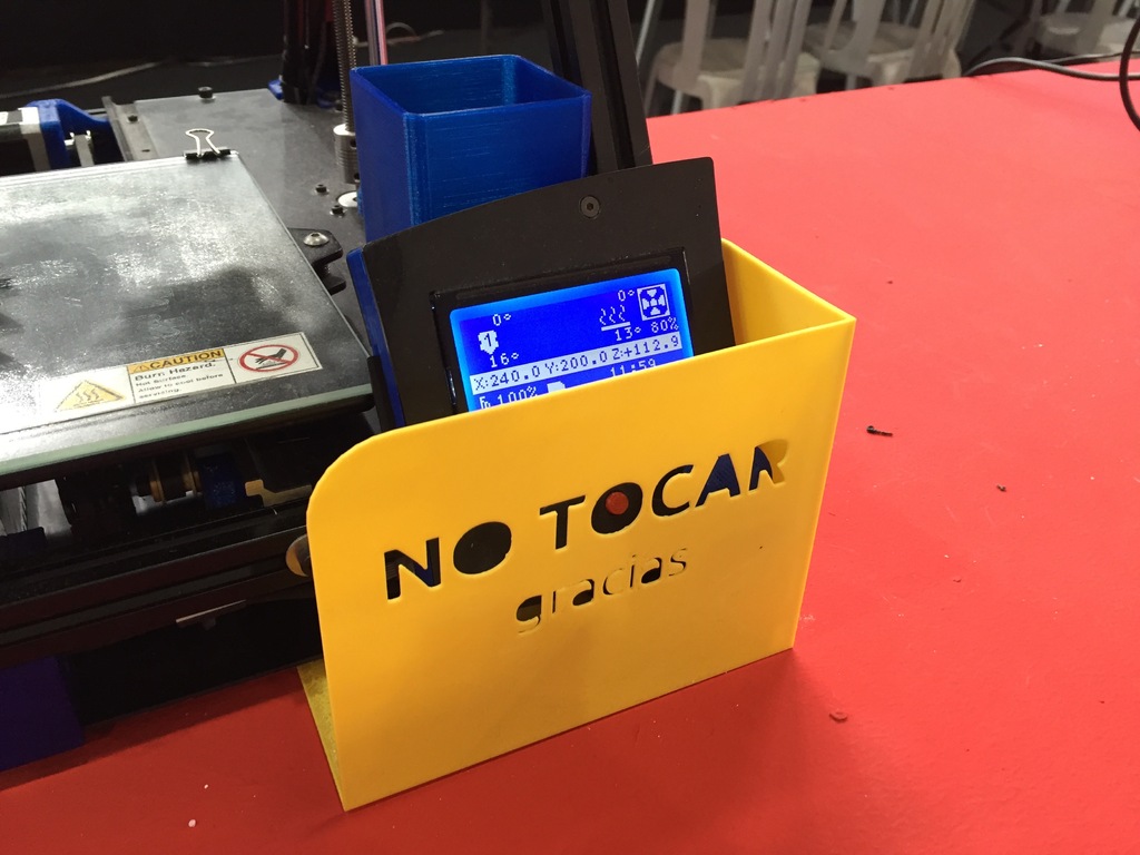 Cartel "NO TOCAR"