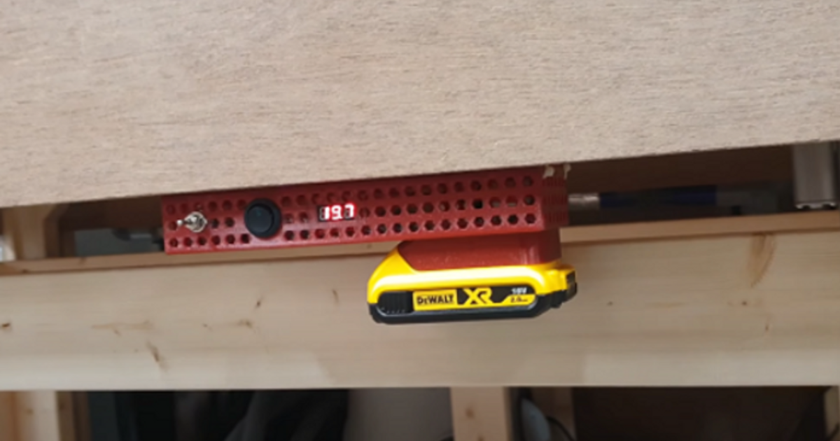 Dewalt battery conversion box by Noizie Works Download free STL model