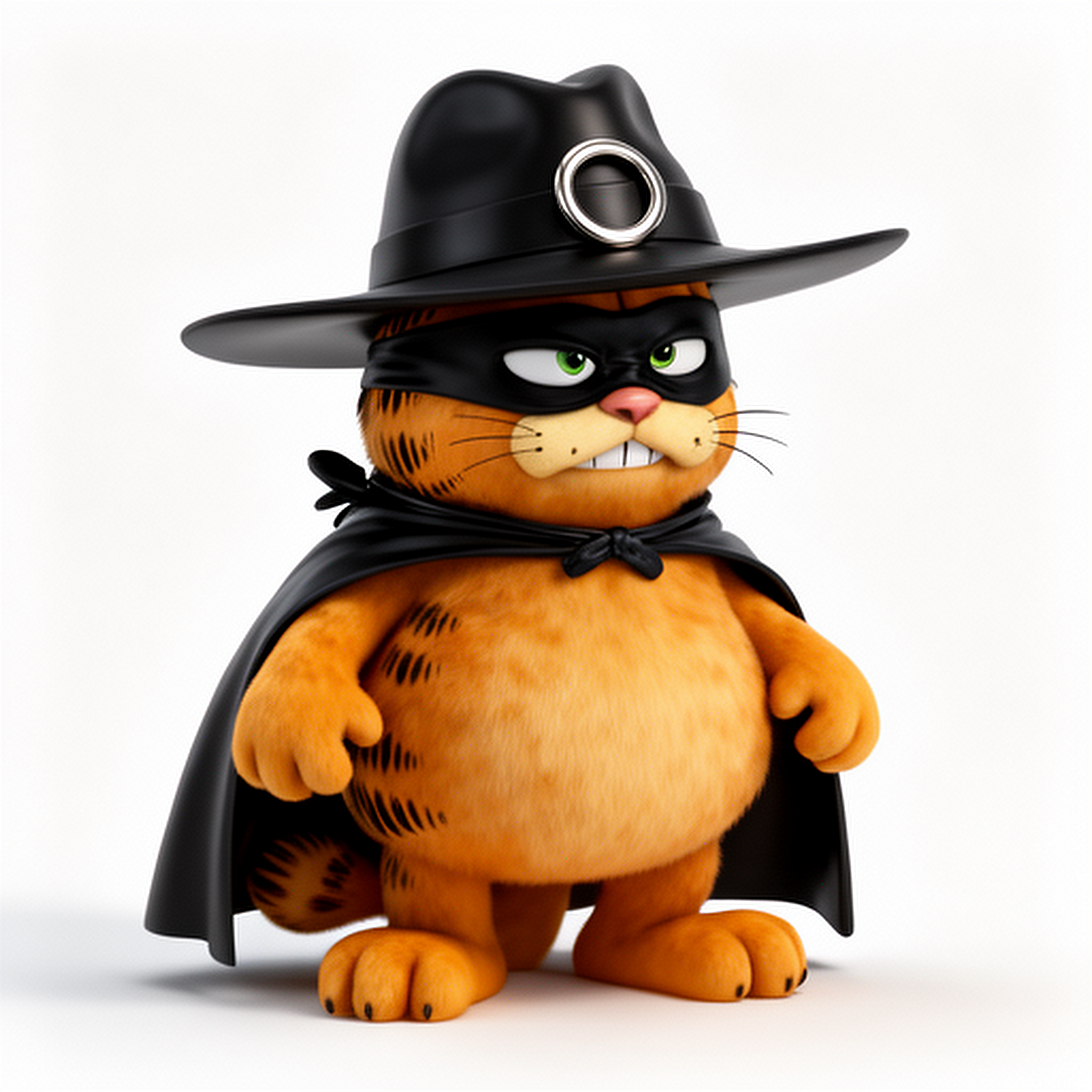 Garfield Zorro Ring Figure
