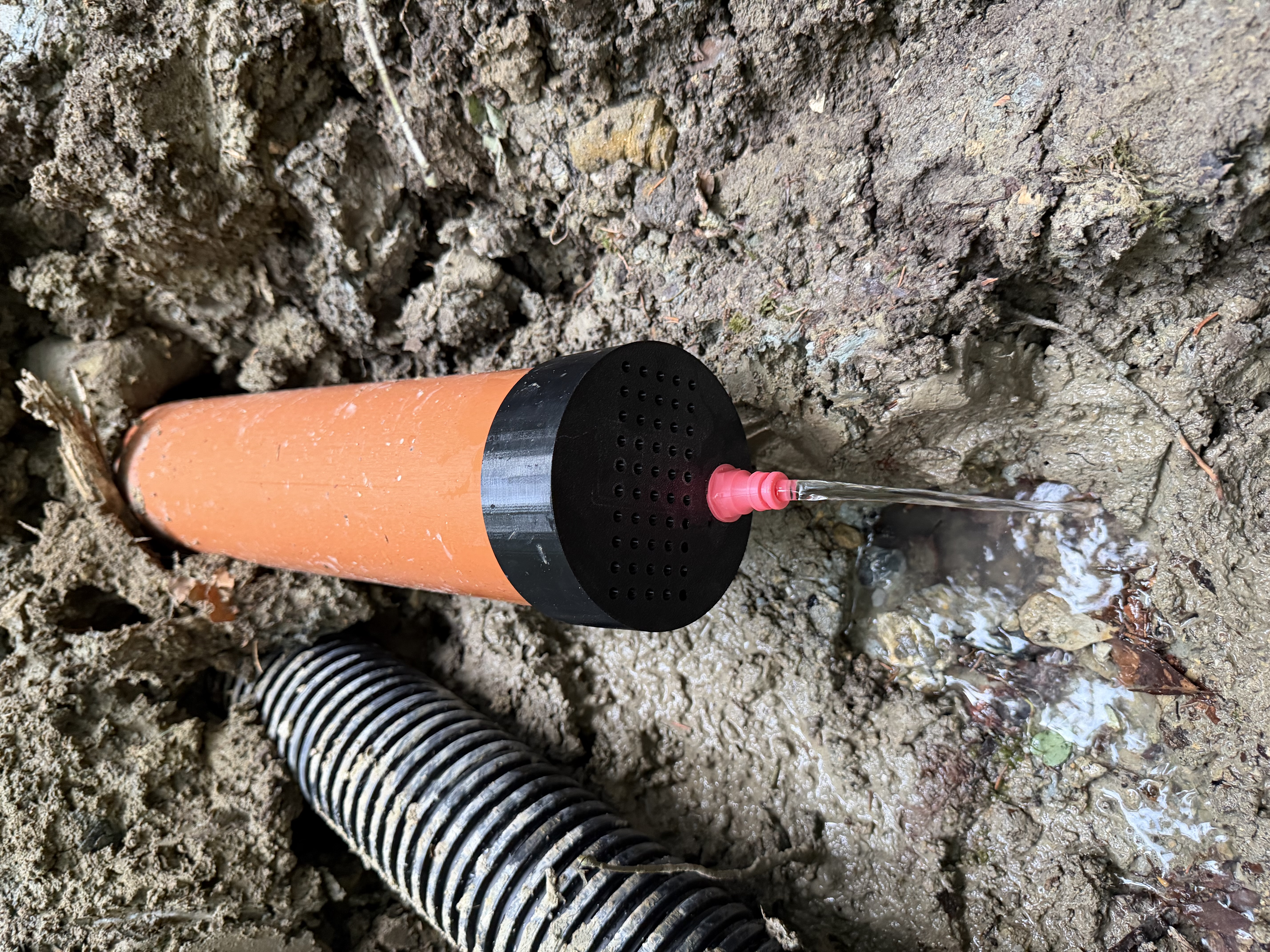 Adapter von DN110 auf ein Schraubgewinde