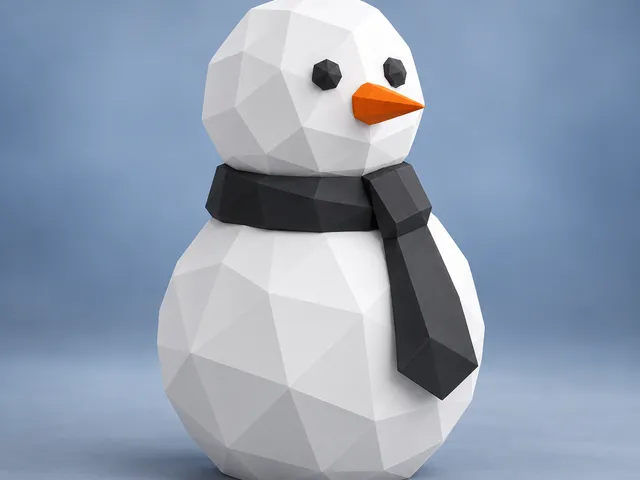Low Poly Snowman