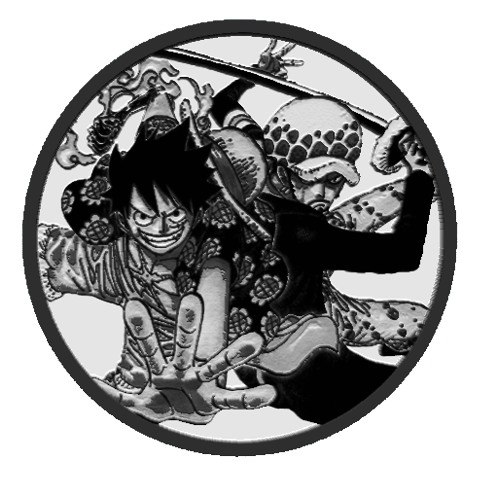 luffy one piece coasters v14