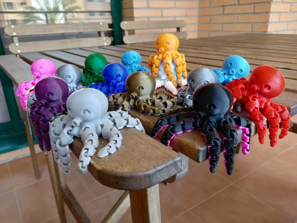 Miniatura 3 do modelo 3D Cute Mini Octopus