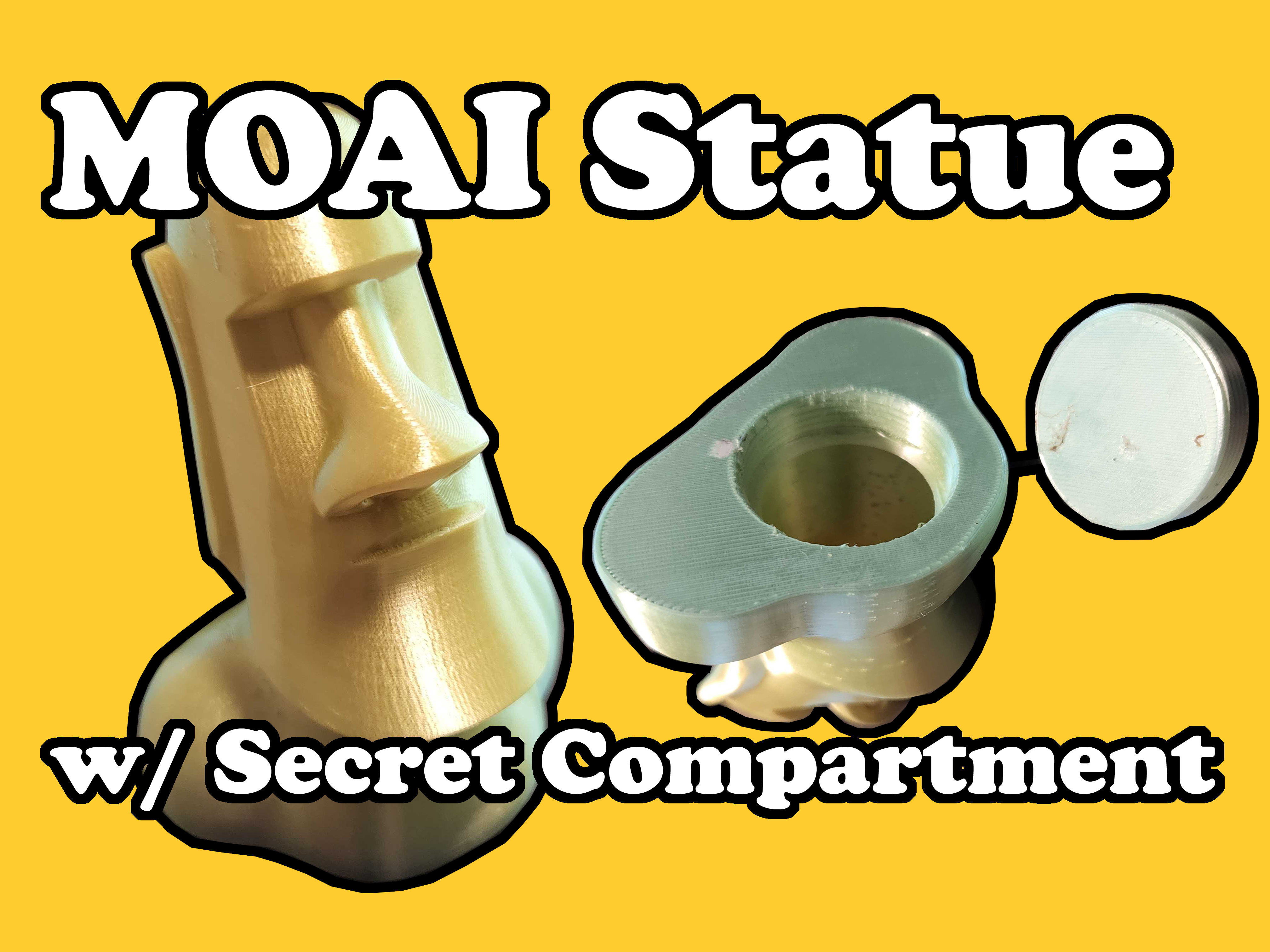 MOAI Statue w/ Secret Compartment