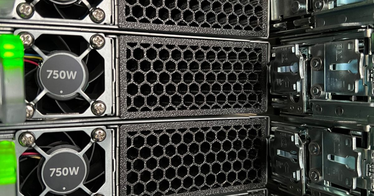 Dell R620 power supply cap by Mitch | Download free STL model