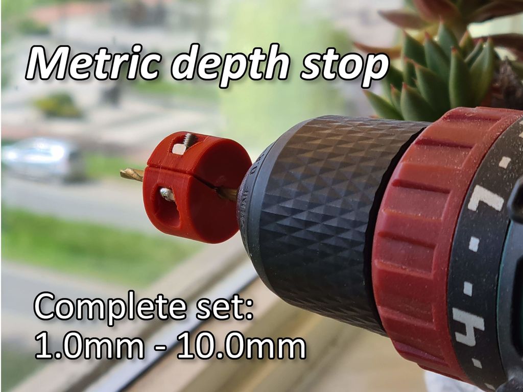 Metric depth stop - complete set