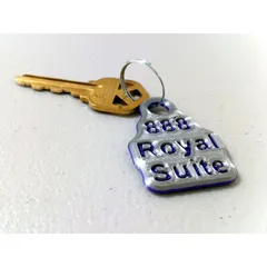 Customizable shrink-wrap perimeter key fob tag