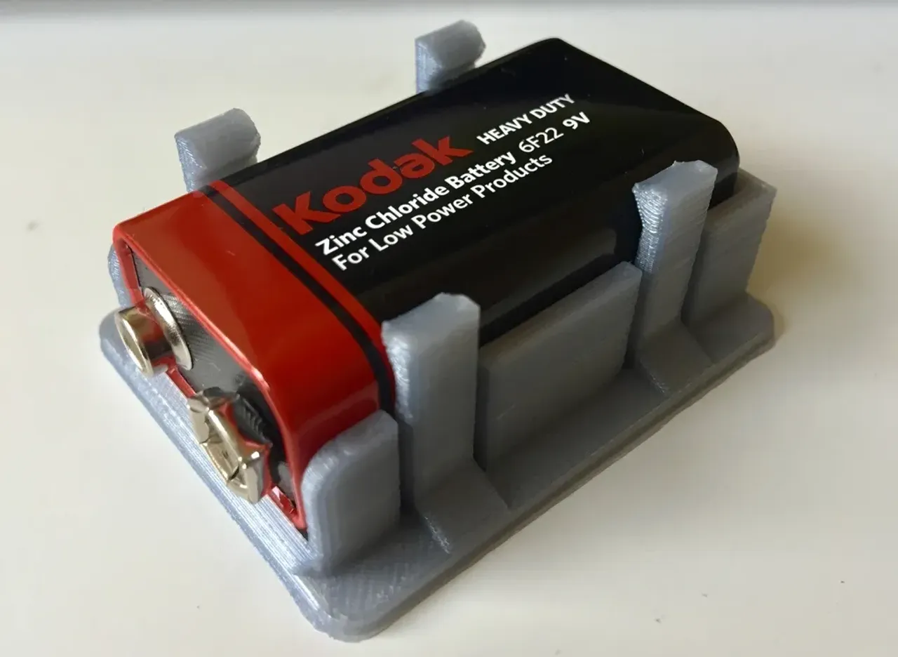 PP3 9V Battery Holder by crt404 | Download free STL model