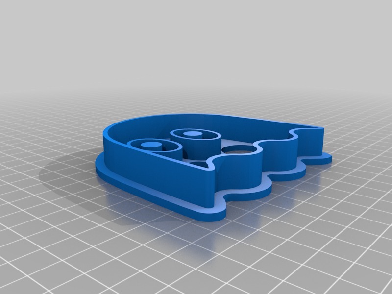 Miniatura 2 do modelo 3D Pacman & Ghost Cookie/Icing cutter