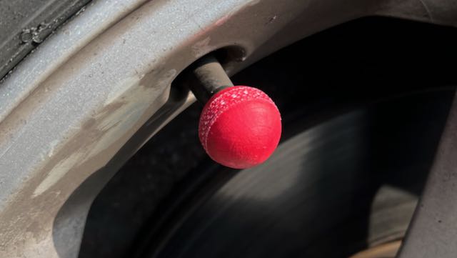 cricket ball schrader valve dust cap