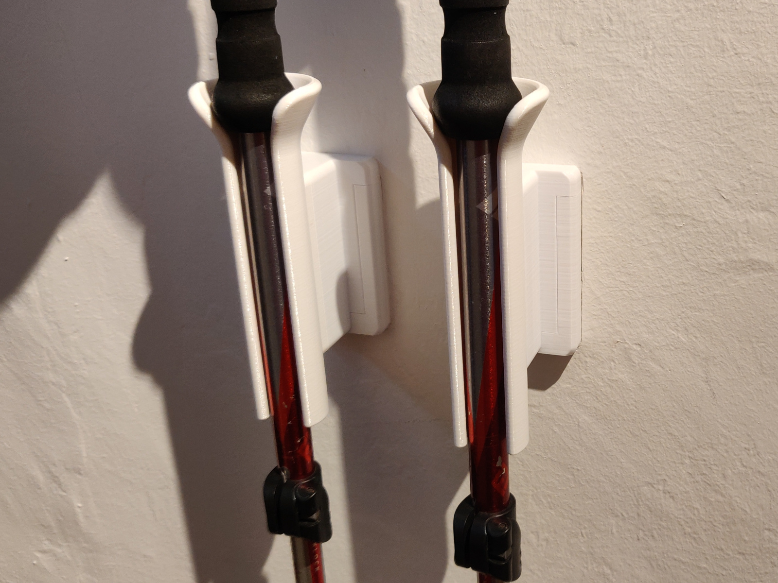 Hiking pole wall mount