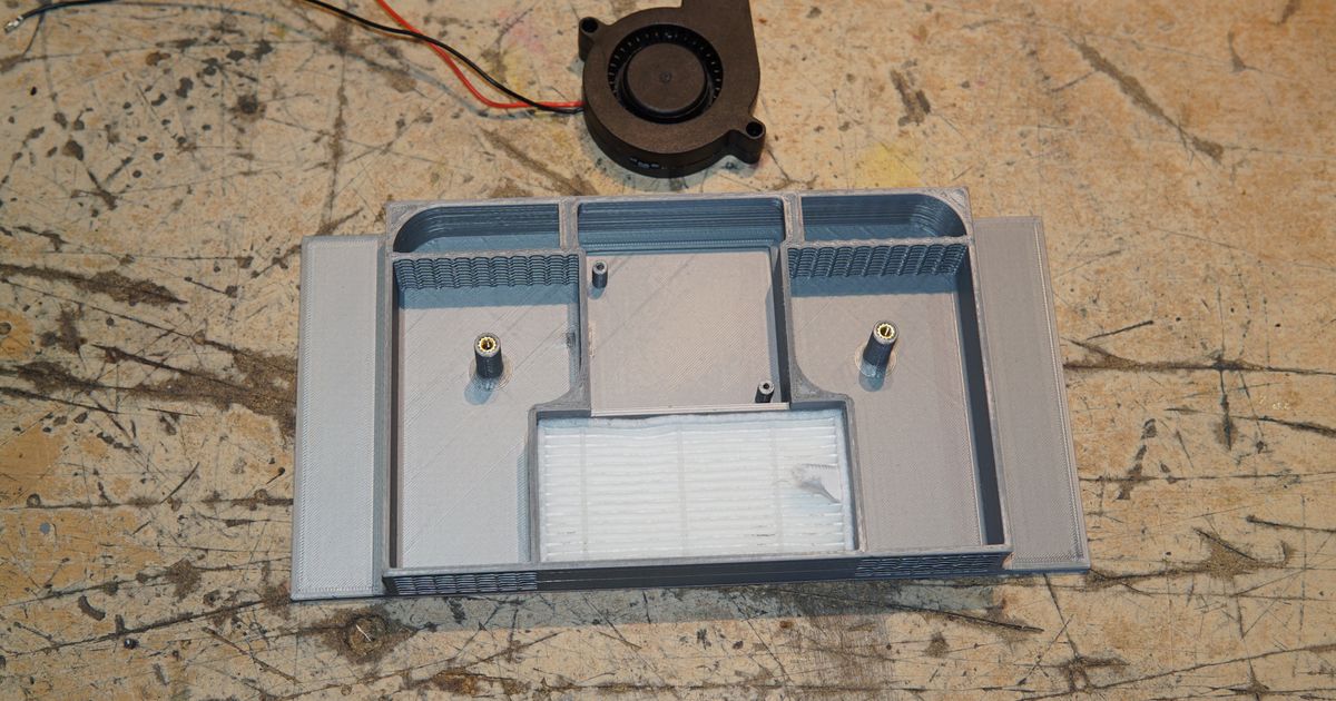 Voron 0.1 compact air filter system (HEPA + active carbon) by ...
