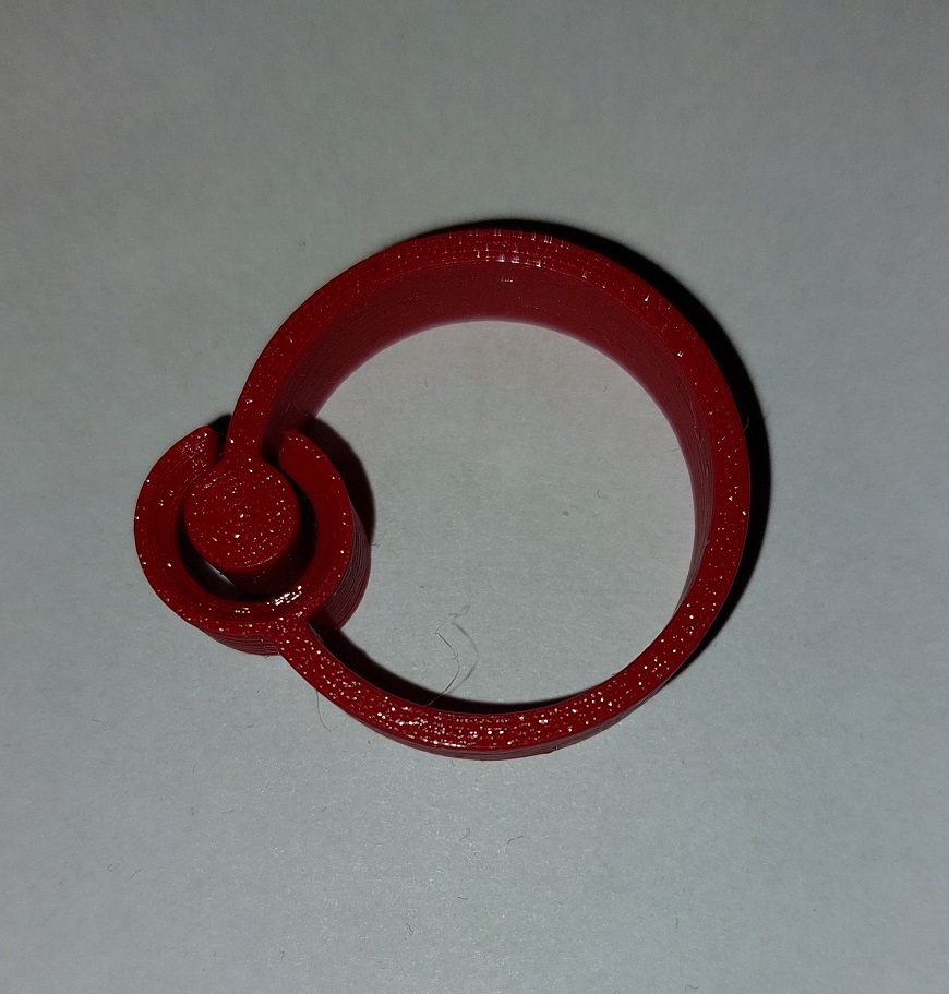 Miniatura 5 do modelo 3D Simple cable clamp (scallable) or ring :)
