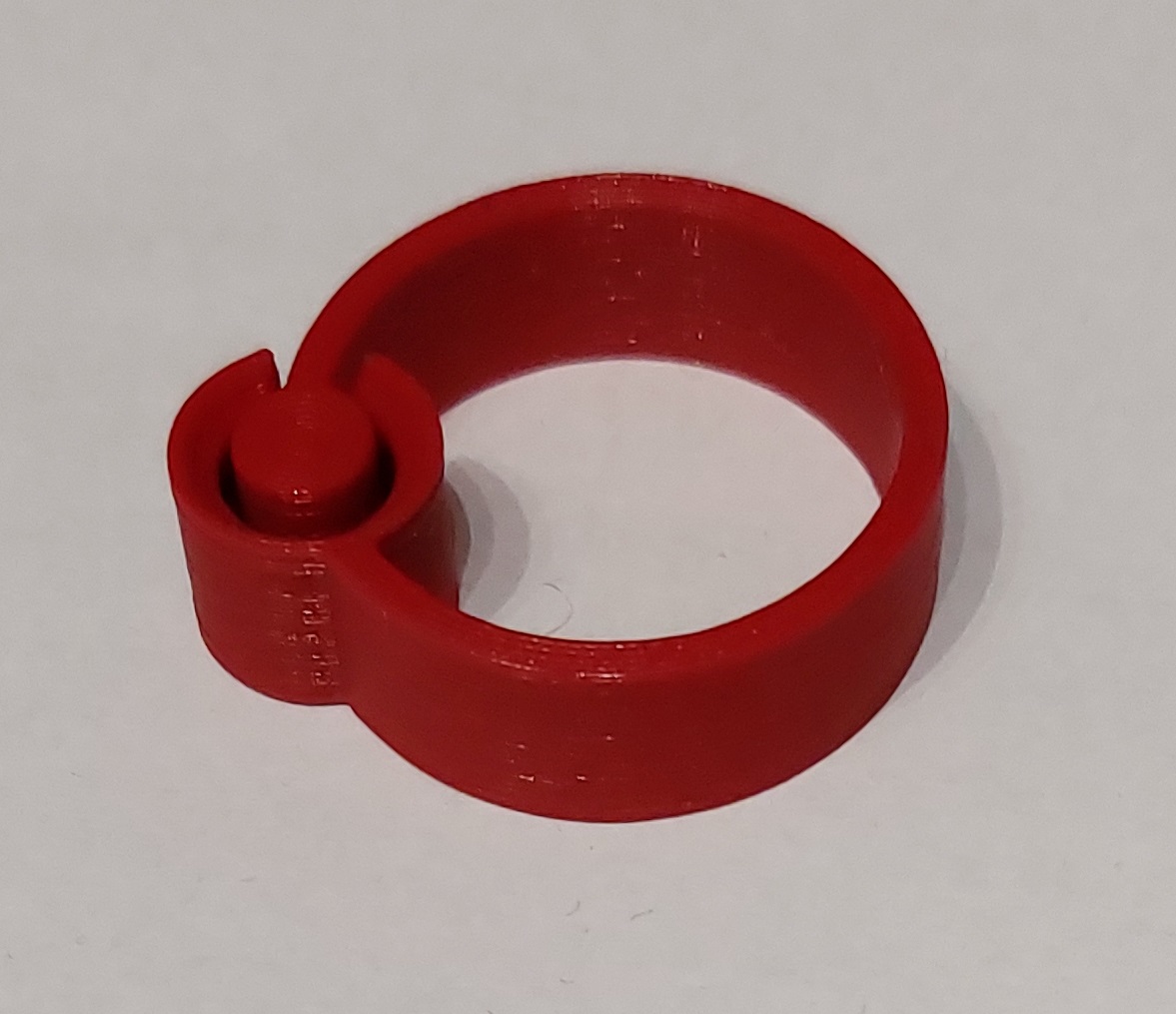 Miniatura 2 do modelo 3D Simple cable clamp (scallable) or ring :)