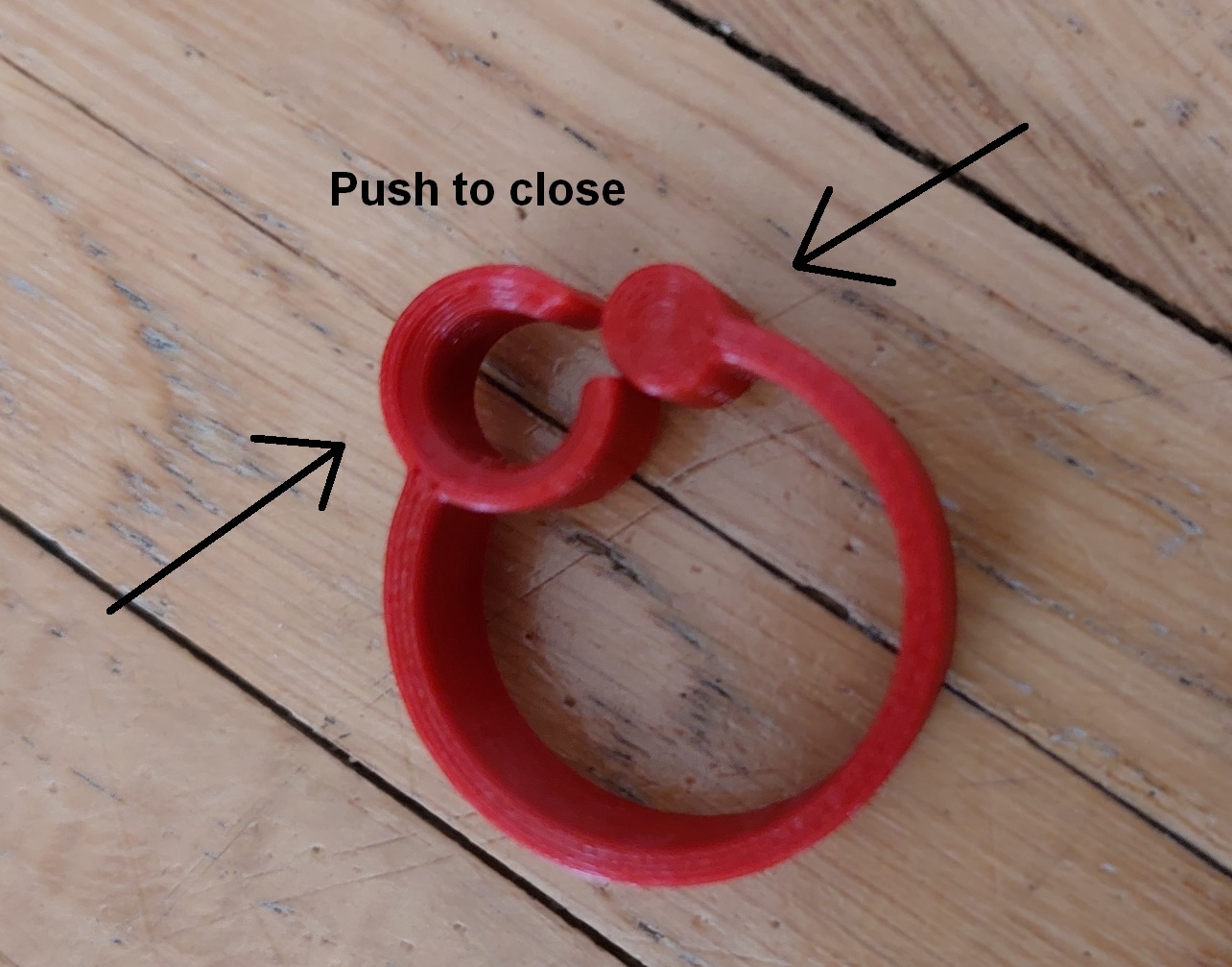 Miniatura 7 do modelo 3D Simple cable clamp (scallable) or ring :)
