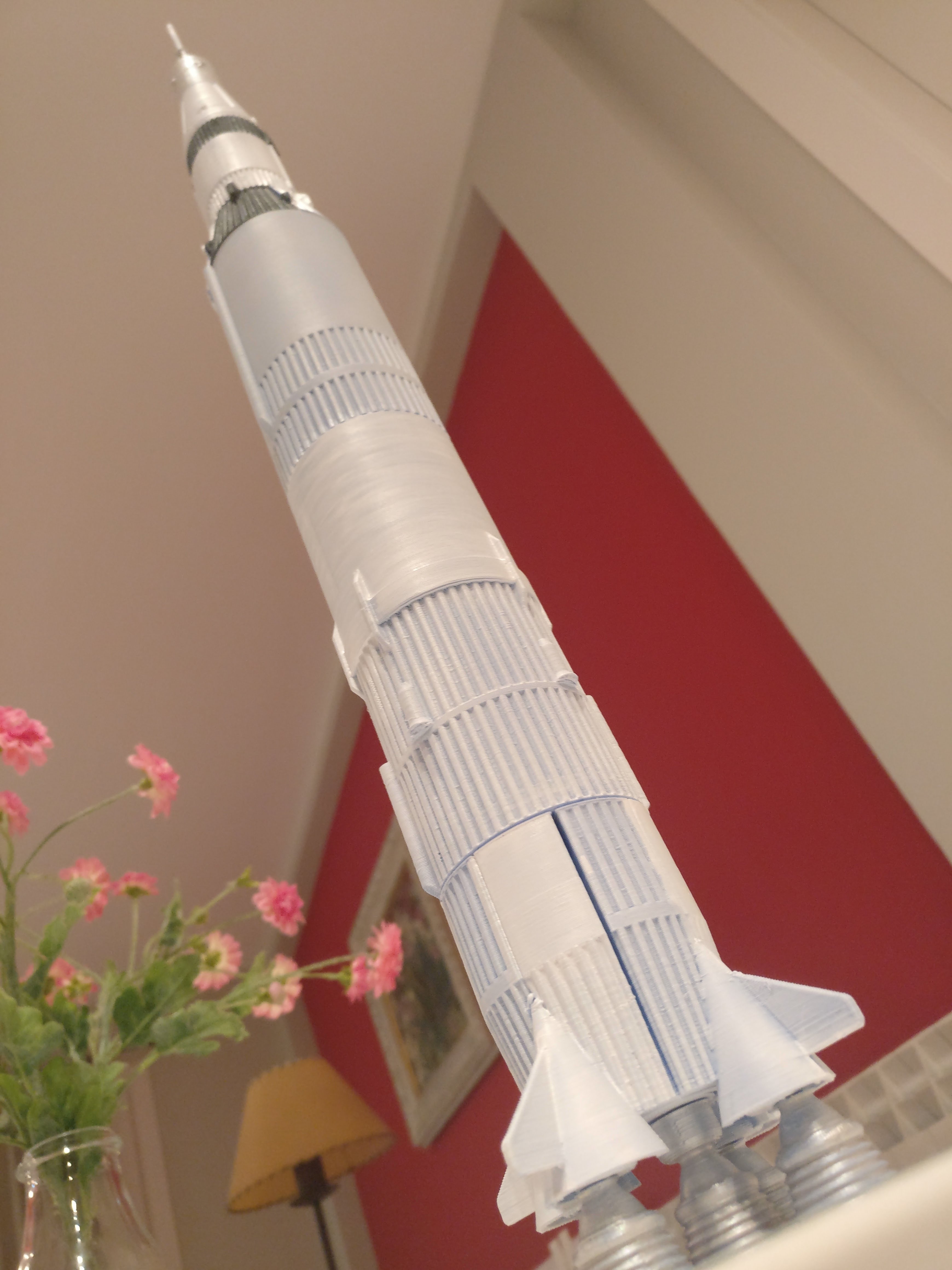 Saturn V rocket by Sergio Morales Download free STL model