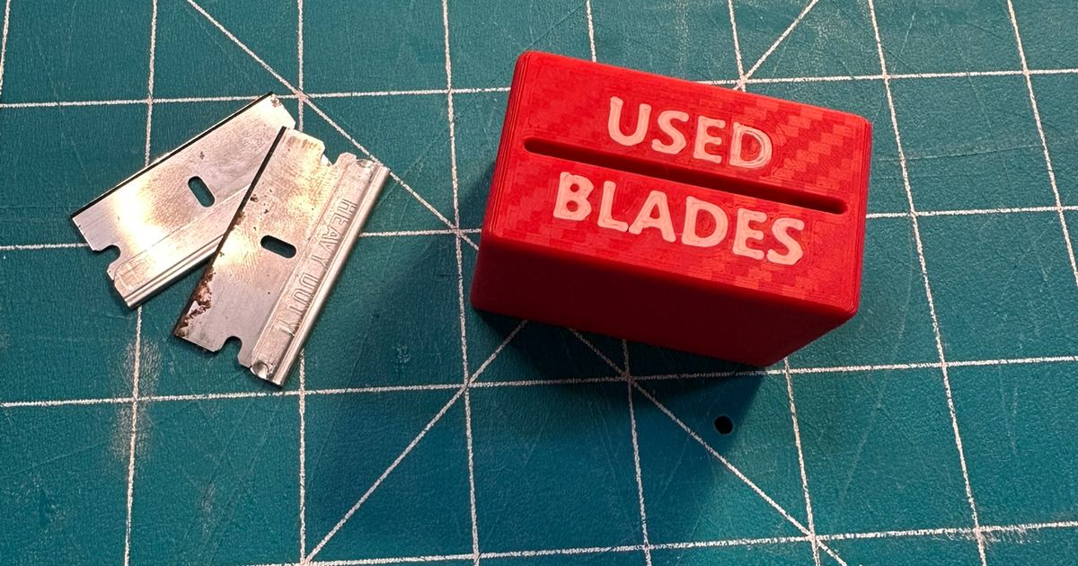 Used Razor Blade Box by Tom Hoeppner | Download free STL model ...