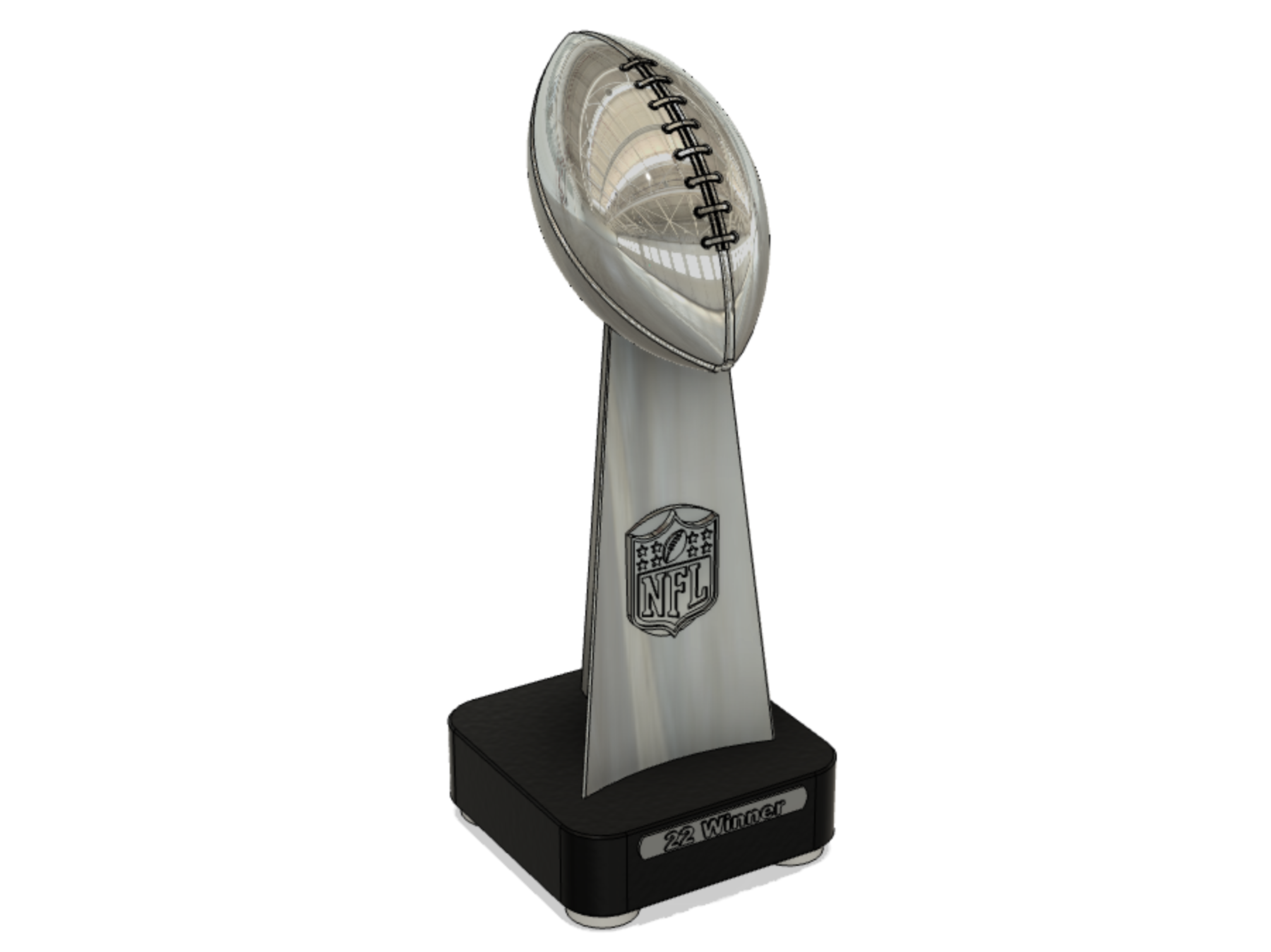 Super Bowl Lombardi Trophy By EDnation Download Free STL Model 