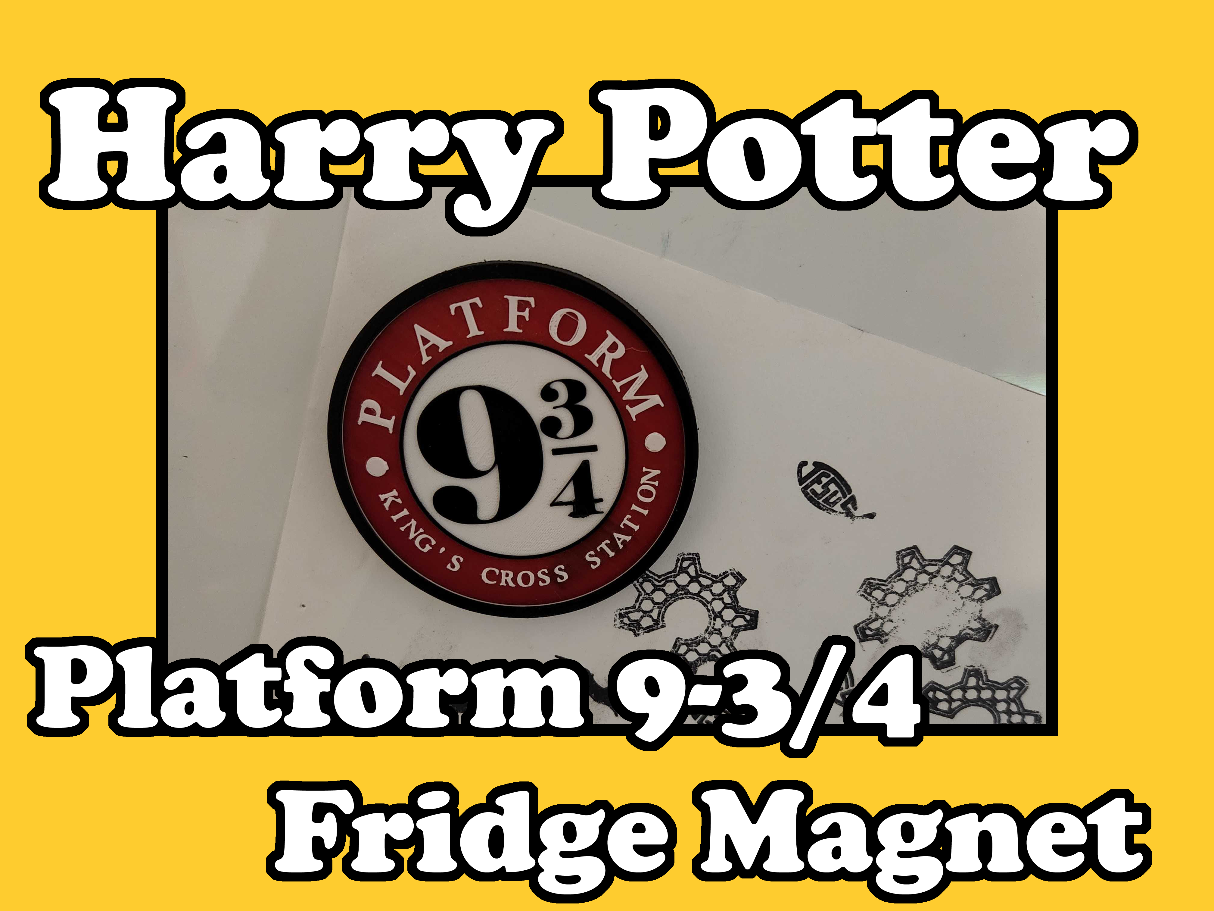 Harry Potter Platform 9-3/4 Fridge Magnet
