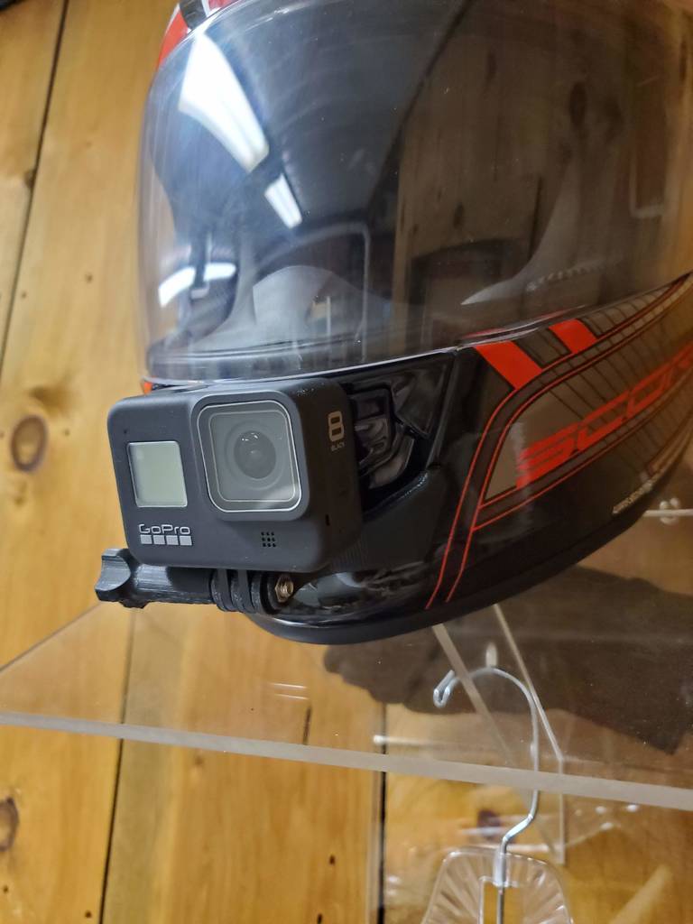 Motorcycle Helmet GoPro Mount by wagnerjack28 | Download free STL model